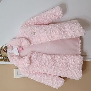 Juicy Couture faux fur flower jacket